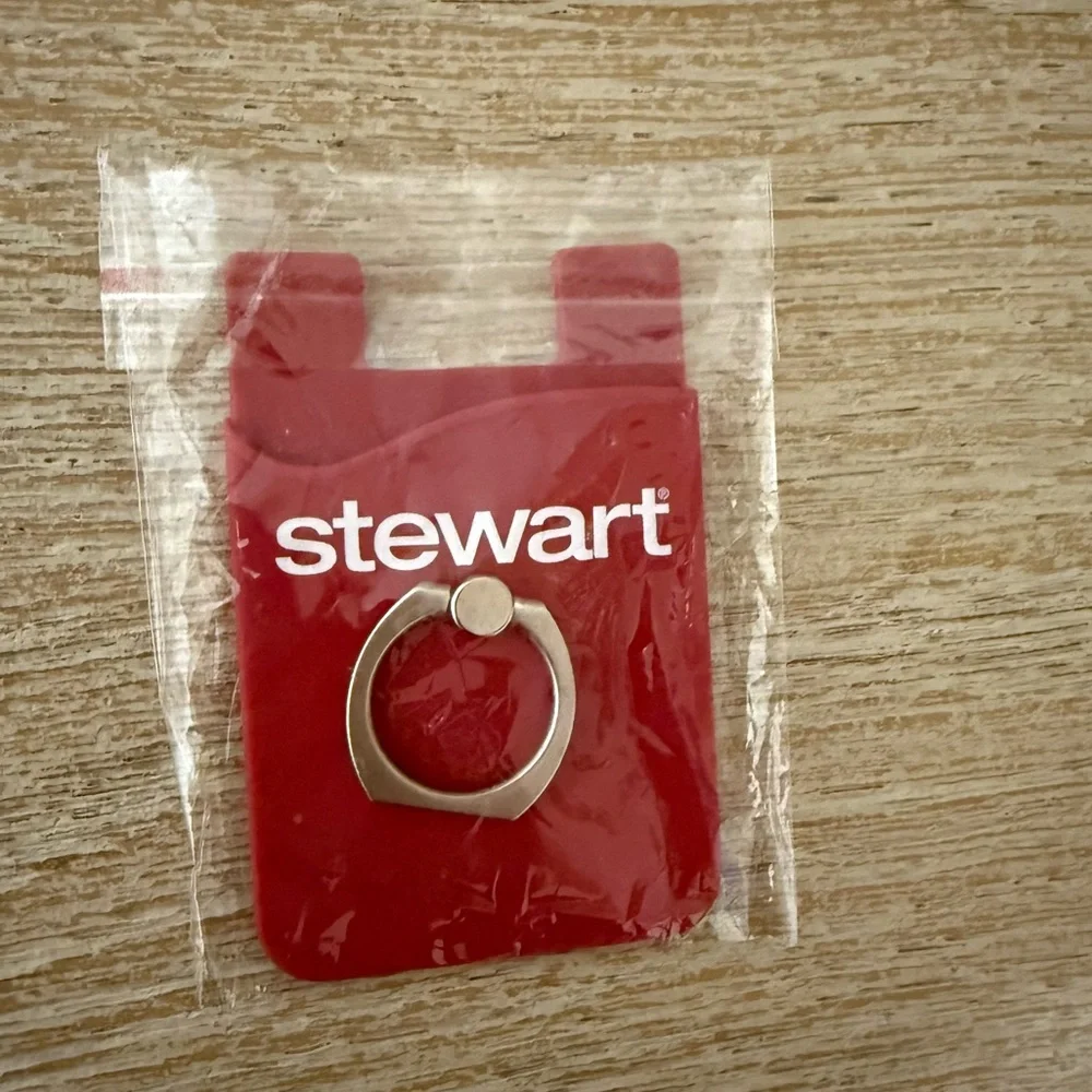 Phone Silicone Card Holder With Metal Ring